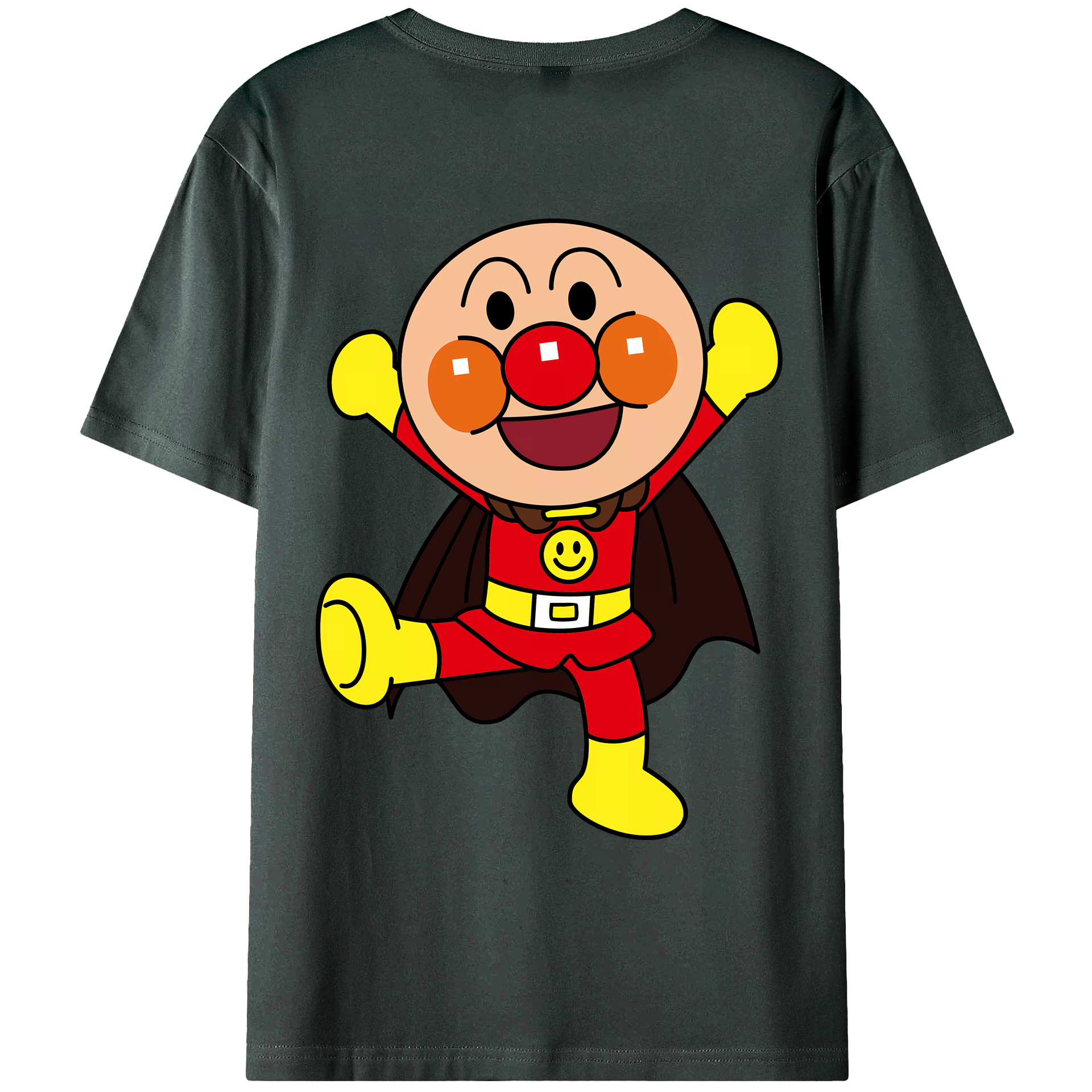 （画像用） アンパンマン Anpanman 綿100％ メンズ半袖Tシャツ（バックプリント） 通気性